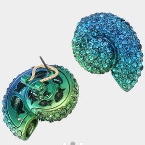 Betsey Johnson Gorgeous Conch Shell Earrings